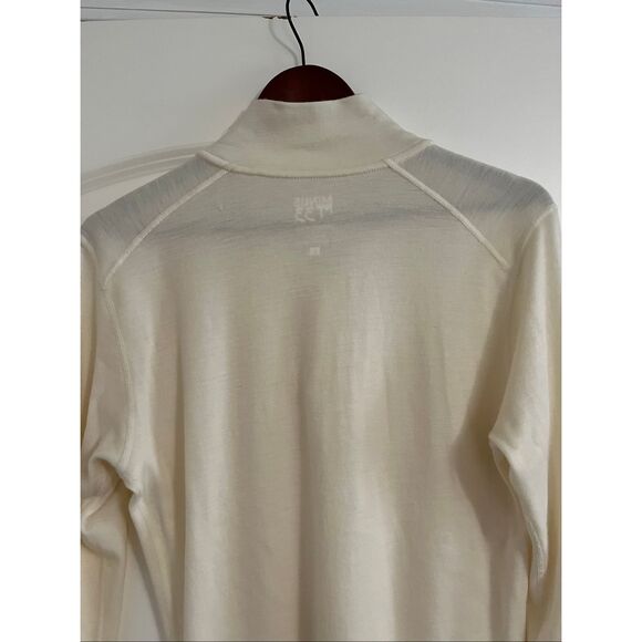 Minus 33 Soft White 1/4 zip Merino Top - L - Picture 3 of 8